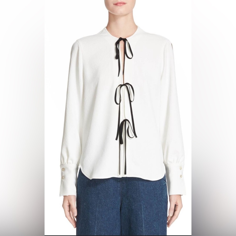 Rachel Comey Meryl Tie Front Blouse Women’s Size 0